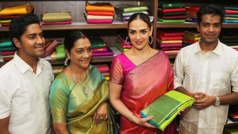 Esha Deol Inaugurates Sundari Silks’ New Flagship Store in Mumbai, Celebrating Indian Textile Heritage