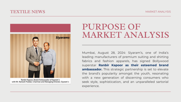 Siyaram’s Announces Superstar Ranbir Kapoor as its New Brand Ambassador